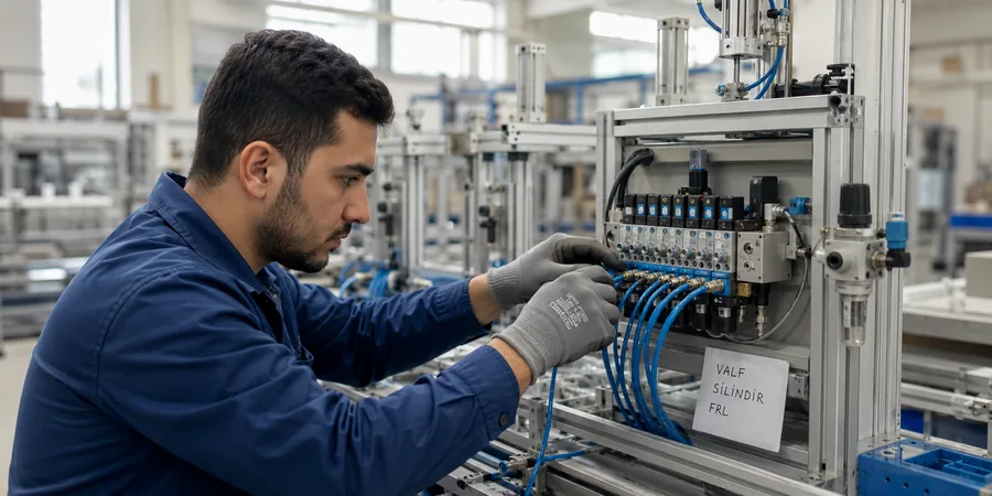 Türkiye'de pnömatik sistem kullanım alanları Türkiye'de pnömatik kullanım alanları otomotiv yan sanayi beyaz eşya montaj ve gıda ambalaj hatları