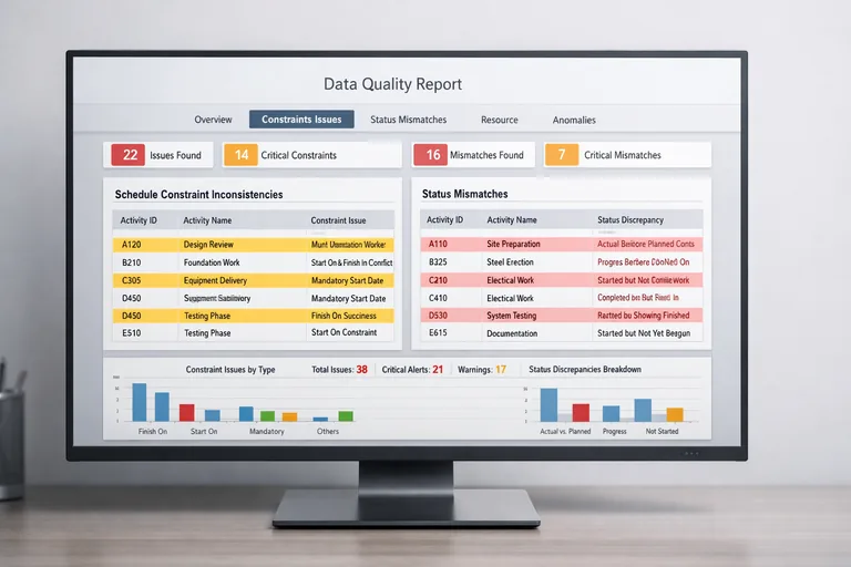 CSV kalite kontrol raporunu düzenli hale getirmek CSV kalite kontrol çıktısında kısıt hataları ve tutarsız durum alanlarıyla işaretlenmiş satırların listesi
