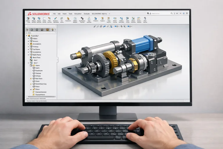 SolidWorks klavye kısayolları ve hızlı komut erişimi Klavye kısayolları ve hızlı erişim araç çubuğu ile SolidWorks tasarım sürecini hızlandıran kullanıcı arayüzü kullanımı